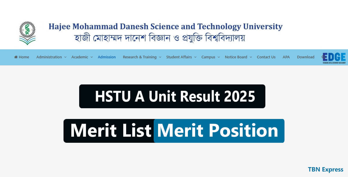 HSTU A Unit Result 2025