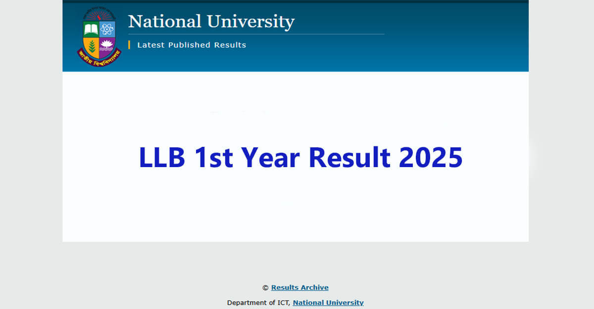 LLB 1st Year Result 2025